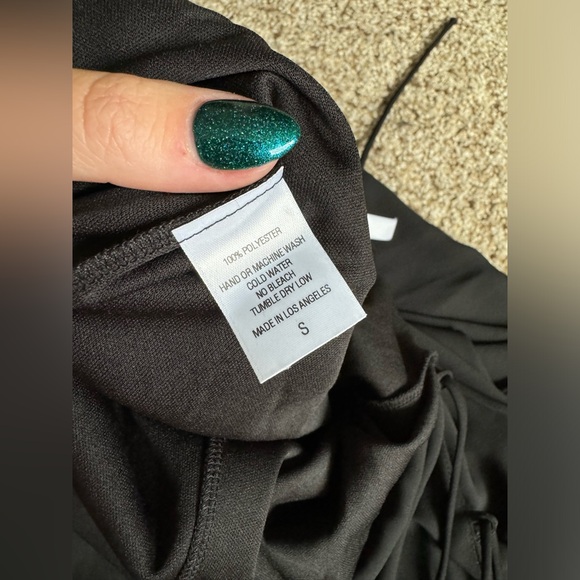 Lucy In The Sky Chiffon Luxe Maxi Dress Black - Size Small - Picture 10 of 12